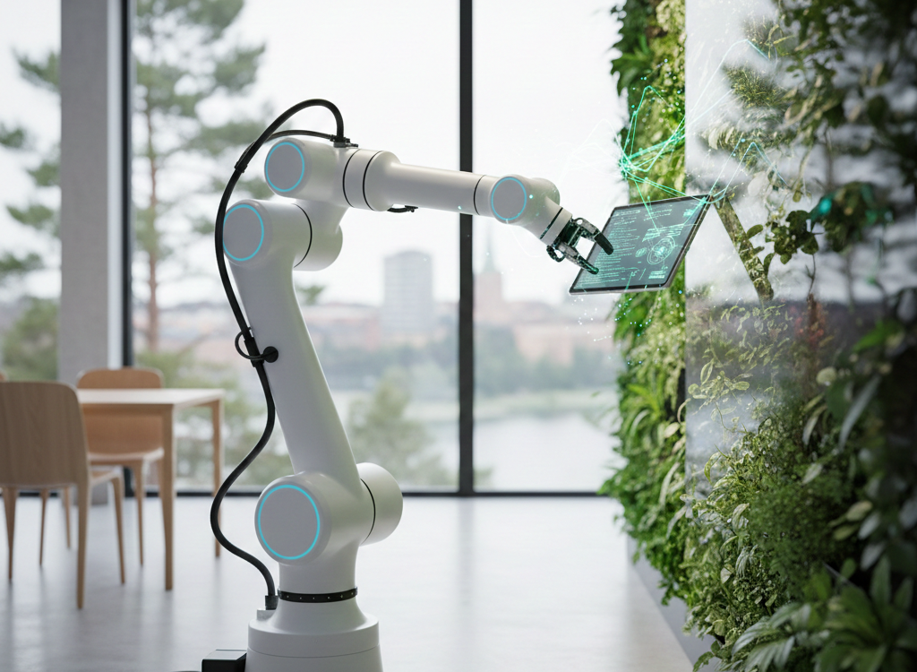 Futuristic Smart, Green and Autonomous robots in Sweden