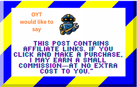 OYT Affiliate Disclaimer box for the website.
