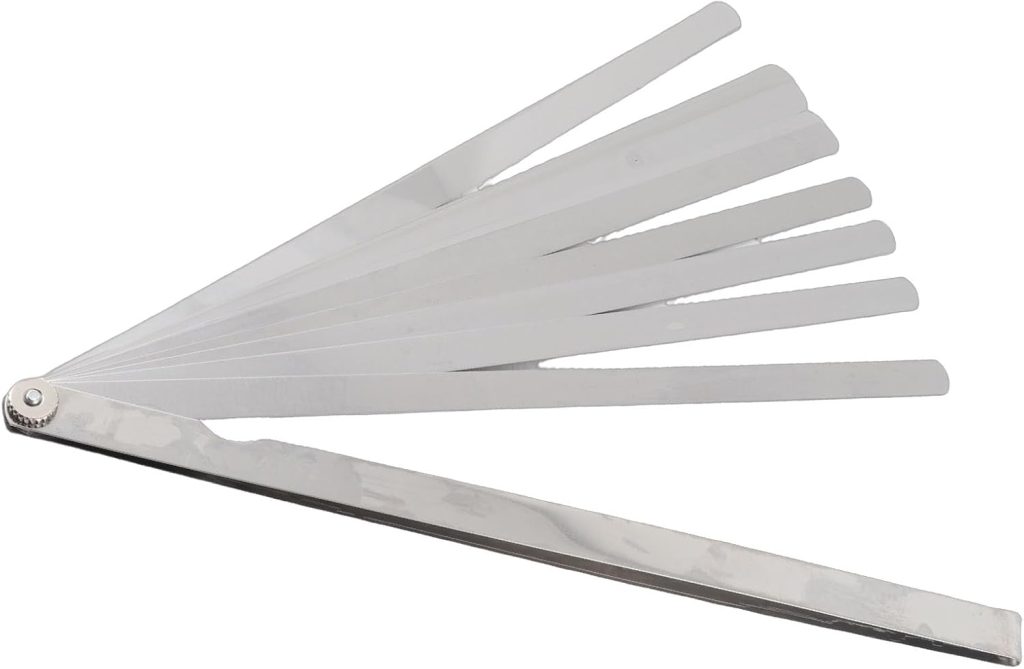 17 Blades Long Feeler Gauge, 0.02-1mm Stainless Steel Feeler Gauge 300mm/0.98in Feeler Gauges Long Blade