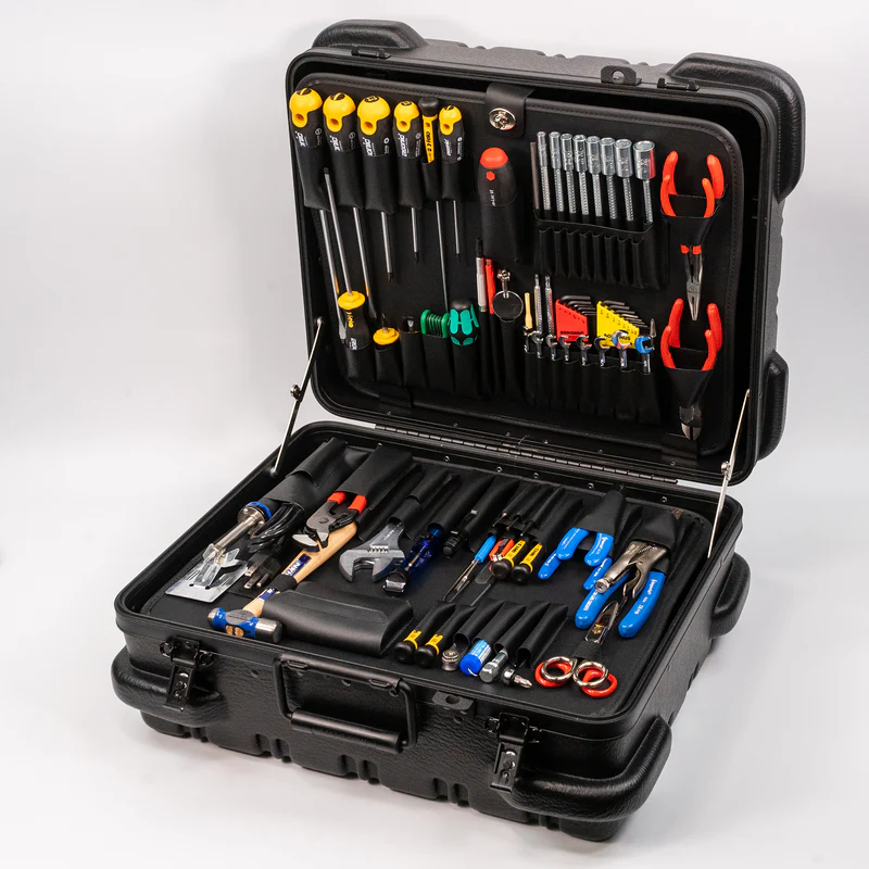 A Robotics Technicians fully stocked Tool Case.