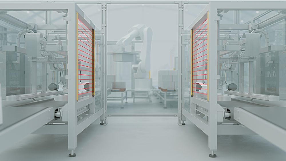 Safety Light Curtains: optical protection against dangerous situations.