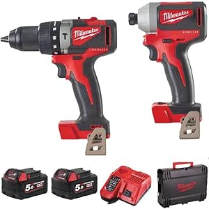 Milwaukee Power Tools with batteries and charger.