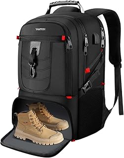 VESERI Backpack with Shoe Compartment,18.4in Laptop for Business/Travel.