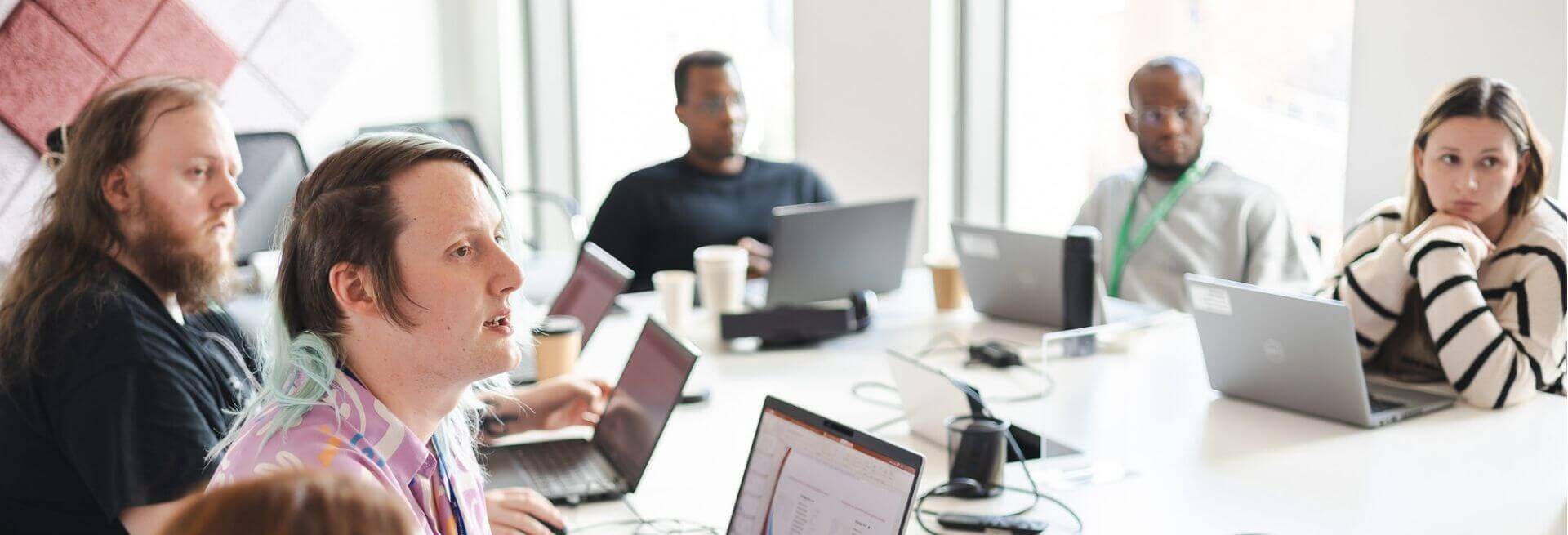 A Group of Project Engineers planning the next stage of Automation.