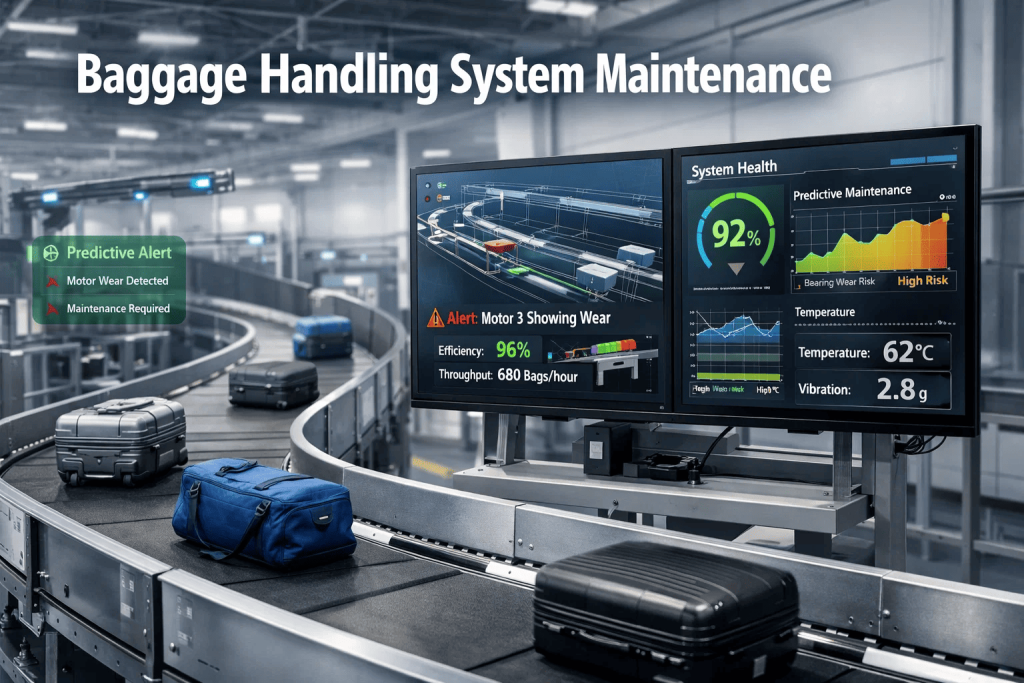 Baggage Handling System (BHS) at an Airport.