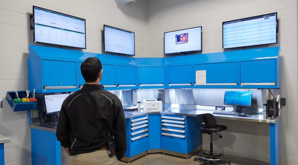 The modern storeperson's environment.