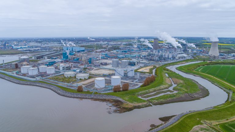 Saltend nr Hull site of a proposed new Hydrogen plant.