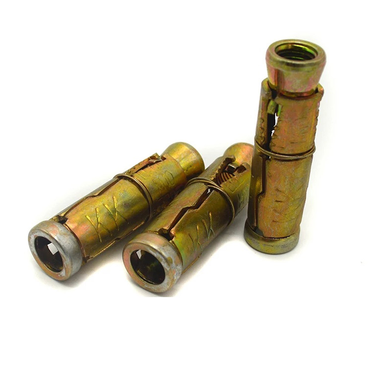 Sleeves for expansion with anchor bolts.