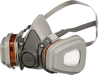 3M respirator mask for dust and powder environments.