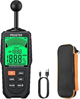 Proster moisture meter for checking the water content of Chaga lumps prior to blending.