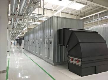 Air Handling Unit (AHU) in an Industrial setting for achieving clean air.
