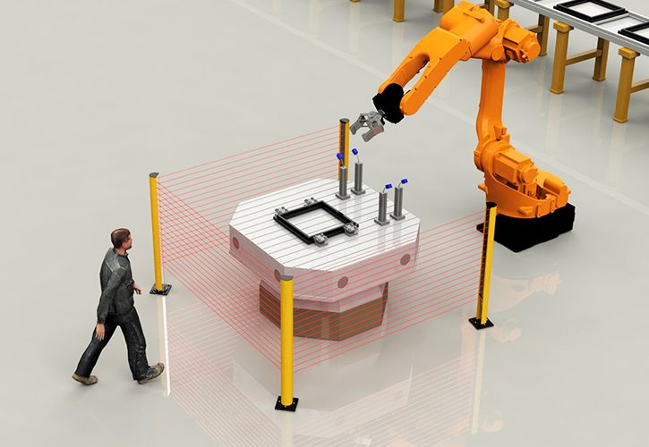 8129552 SICK SAFETY SICK Safety Light Curtain for perimeter guarding of robotics.