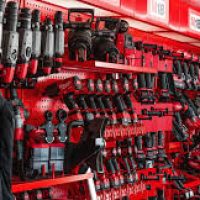 Milwaukee Tool Truck on the Big Red tour throughout Europe.