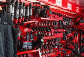 Milwaukee Tool Truck on the Big Red tour throughout Europe.