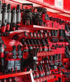 Milwaukee Tool Truck on the Big Red tour throughout Europe.