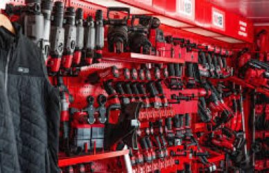 Milwaukee Tool Truck on the Big Red tour throughout Europe.