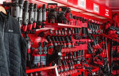 Milwaukee Tool Truck on the Big Red tour throughout Europe.